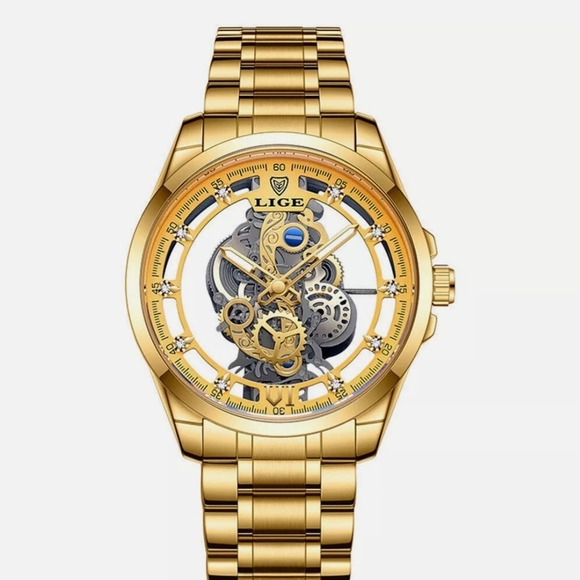 Skeleton Quartz Men/Women Watch - GOLD - Picture 1 of 5